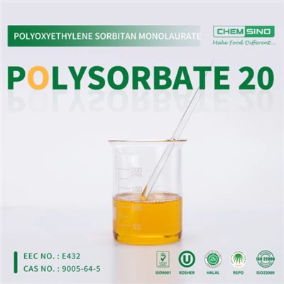 Élelmiszer, Kozmetika és Gyógyszer Hasznos polioxietilén-szorbitán-monolaurát poliszorbát T{0}} CAS-szám 9005-64-5