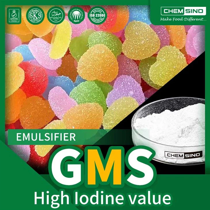 Népszerű glicerin-monosztearát CAS-szám.{0}} GMS High Iodine Value 2