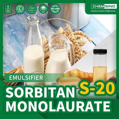 Élelmiszer-minőségű szorbitán-monolaurát E493 gyártó